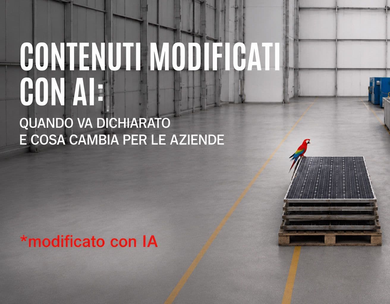 Contenuti modificati con AI: quando va dichiarato e cosa cambia per le aziende